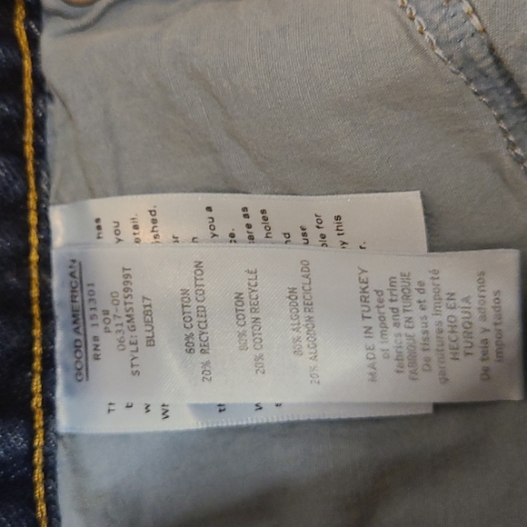 Good American Twisted Seam Denim Mini - Picture 5 of 5